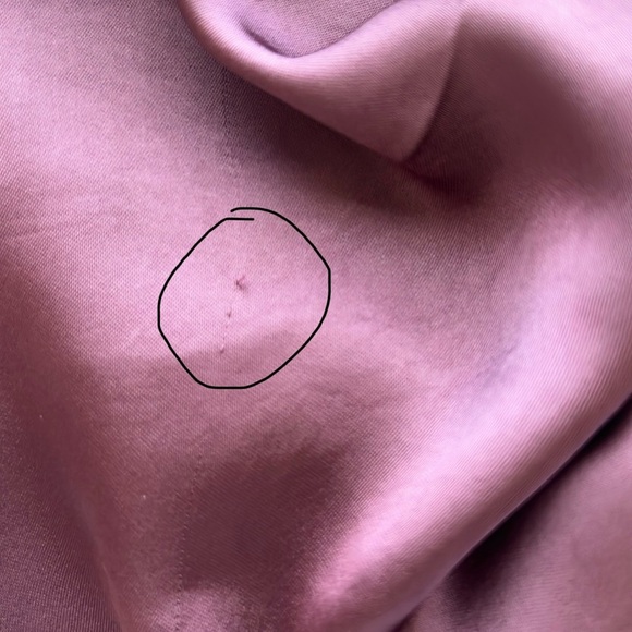 Zara Egg Plant color Ruched Bodycon Dress with Bishop Sleeves - Picture 7 of 7